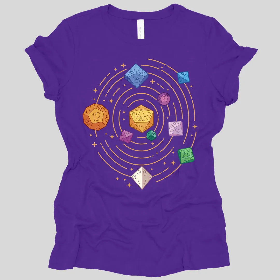 Space Dice Solar System Women's T-shirt