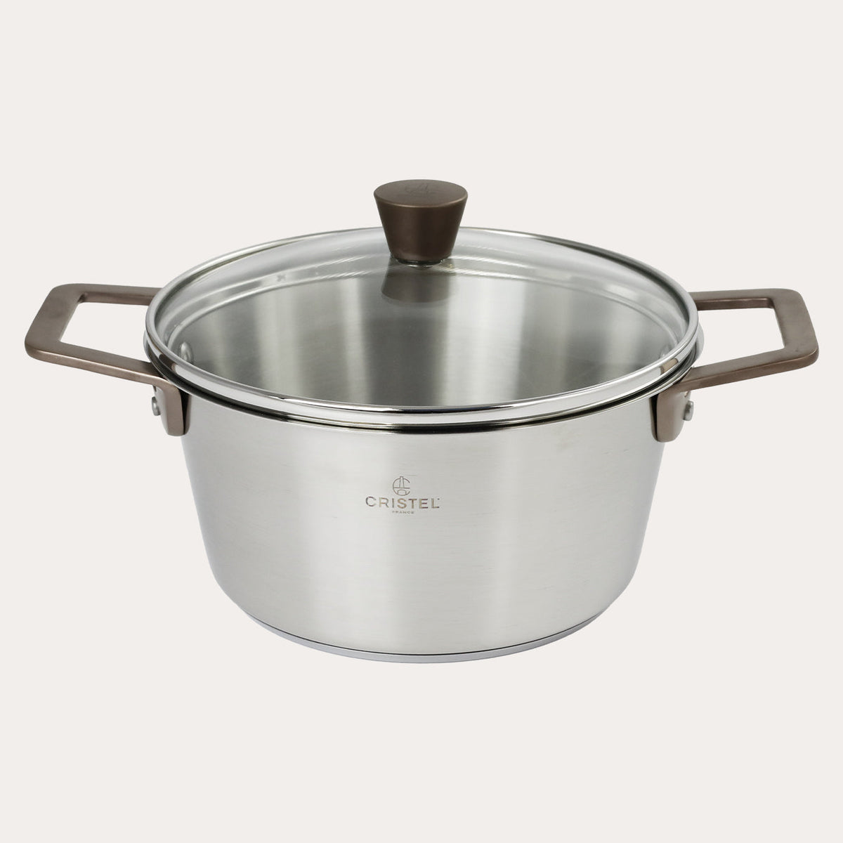 Stewpot with Antique Brass Handles (with lid)