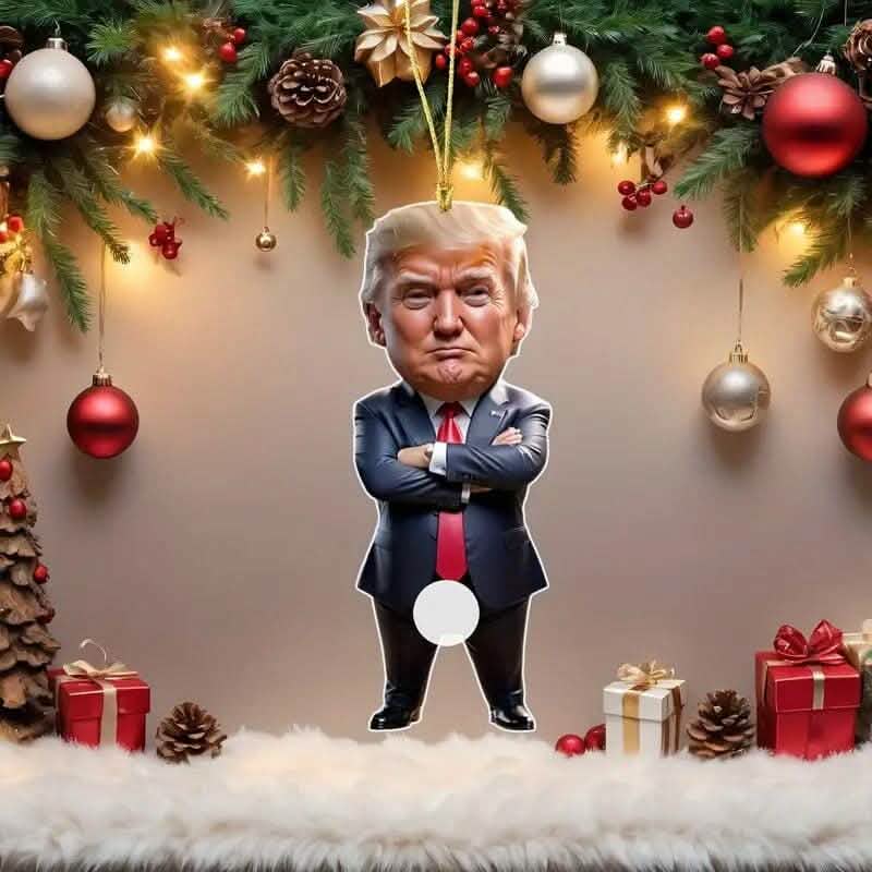 Standing Trump Acrylic Ornament Christmas Tree Hanging Decor