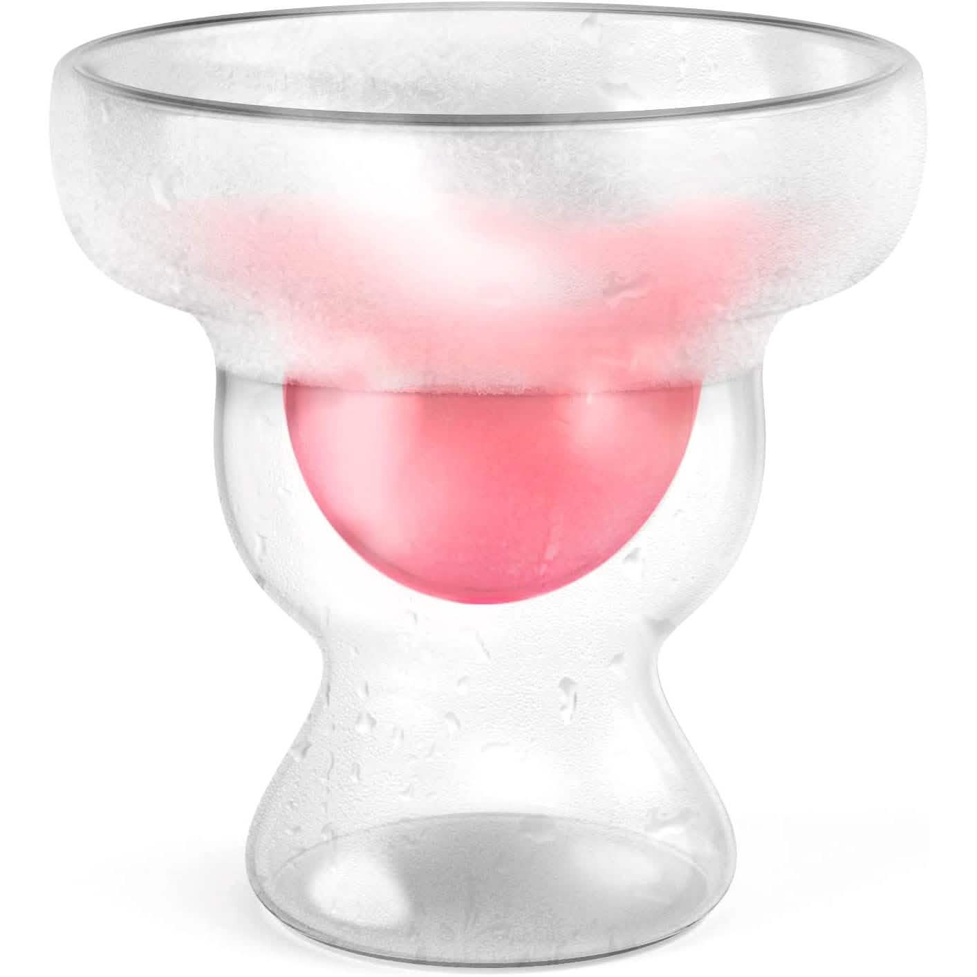 Stemless 12oz Double Wall Freezable Gel Chiller Cocktail Glass