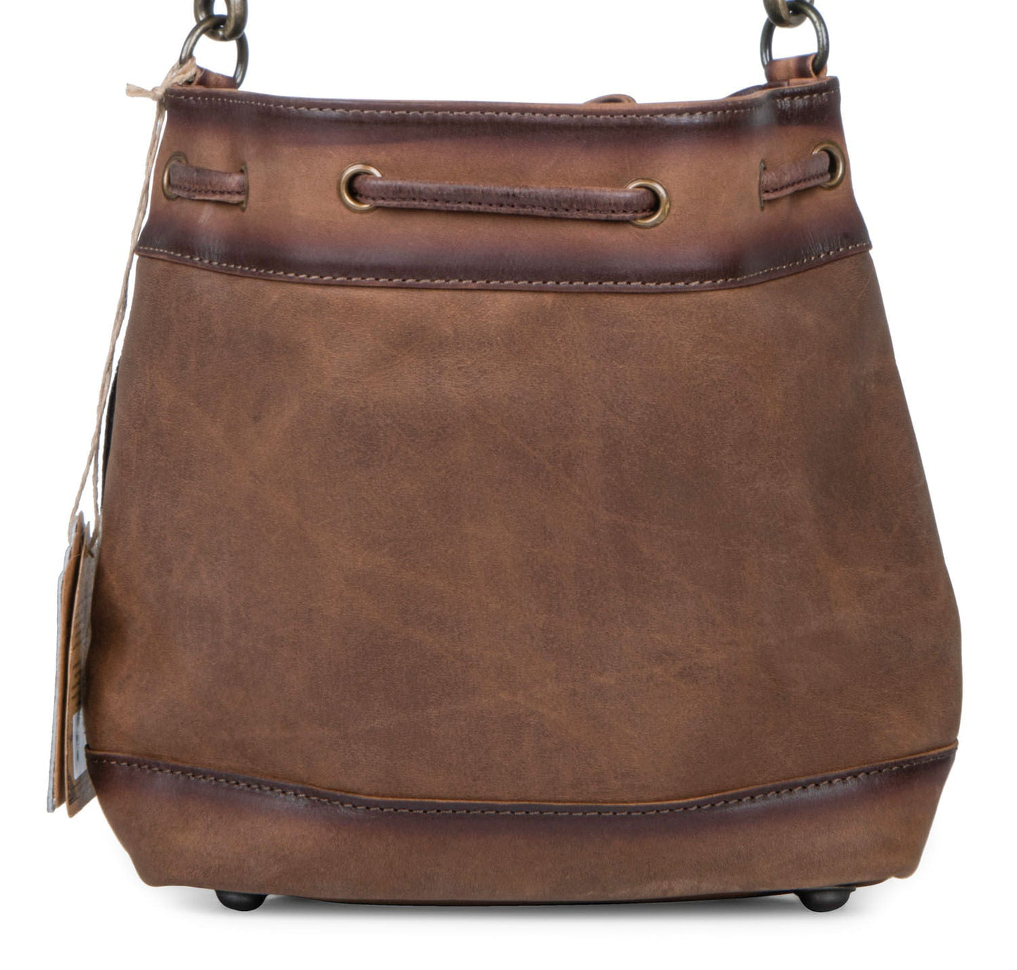 Bolso bombonera de piel de vacuno STS
