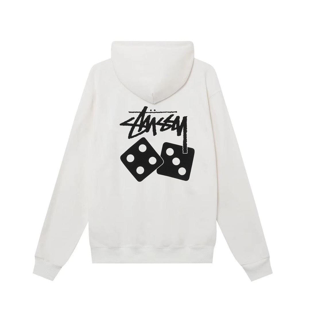 Stussy Dice Hoodie in White