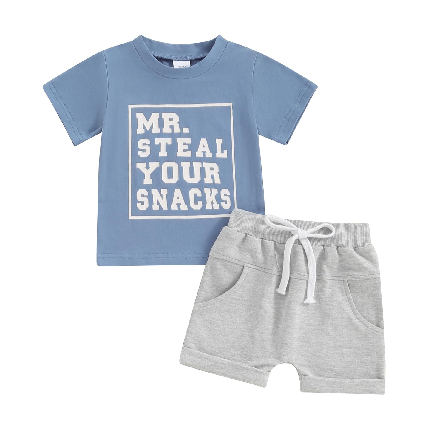 Summer Baby Boy Outfit Set in A-Blue | 18-24 Months - # BAAA51210068