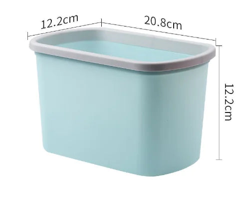 Wall-Mounted Kitchen Trash Can and Organizer Shelf