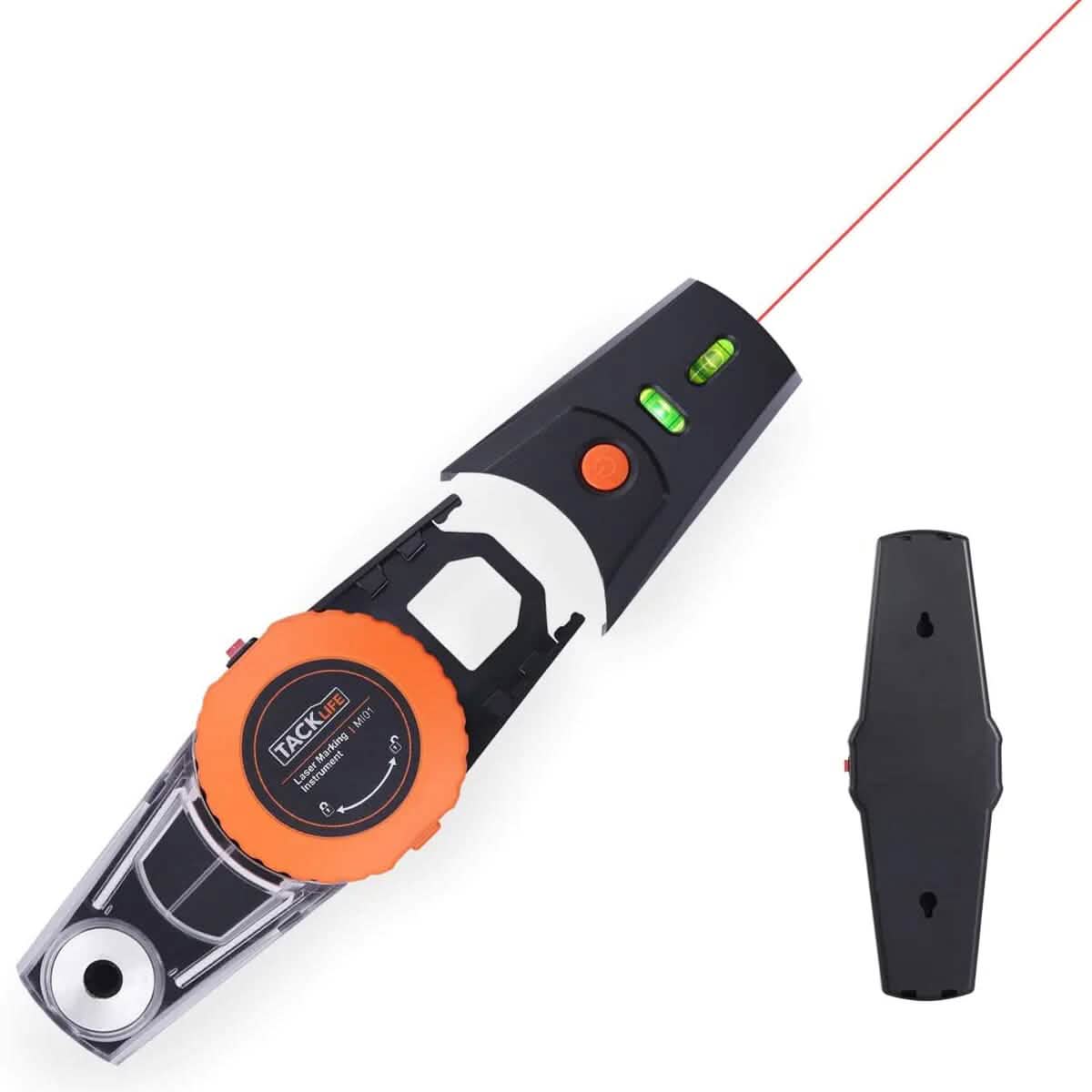 TACKLIFE Laser Marking Instrument 30 Ft. with 2 Level Bubbles MI01