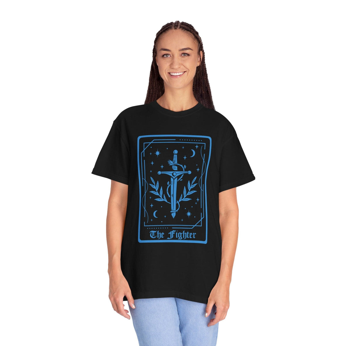 The Fighter Tarot Card T-Shirt - Comfort Colors
