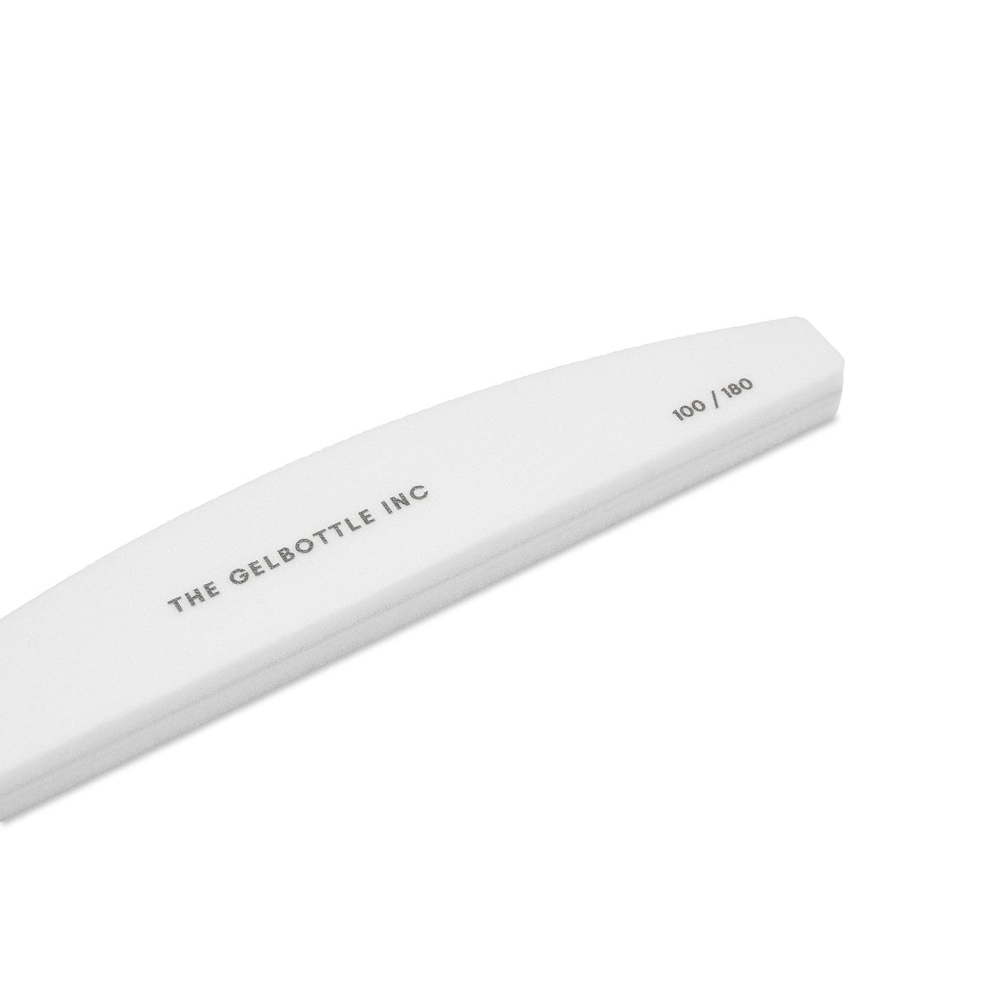 The GelBottle - 100/180 White Half Moon Nail Buffer, 5 Pack