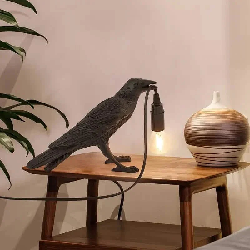 The Gothic Crow USB Port Lamp