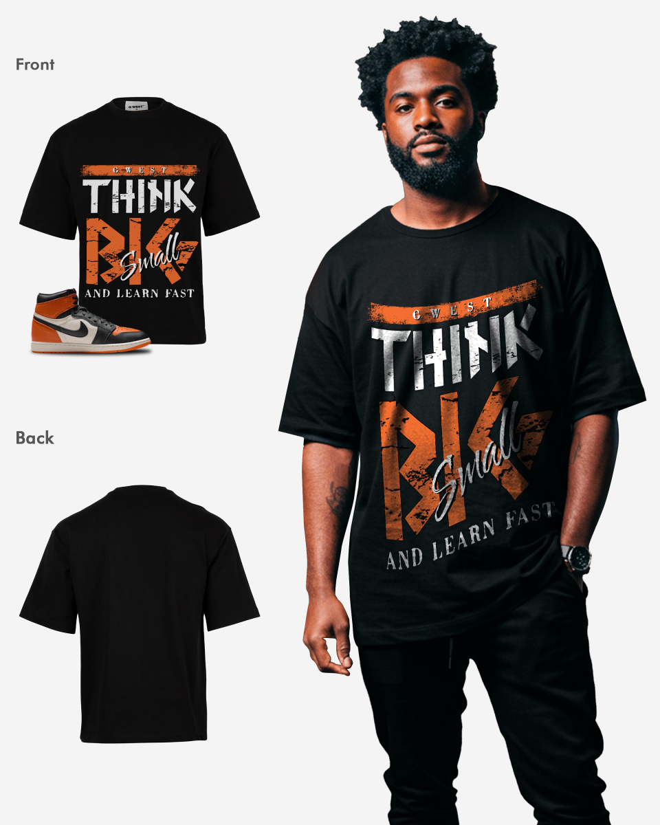 G West Camiseta de hombre extragrande Think Big