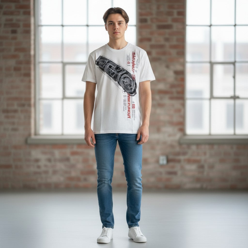 Ecko UNTLD White Y2K Graphic T-Shirt