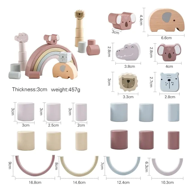 Toys Baby Wooden Constructor - # BAGE81110007