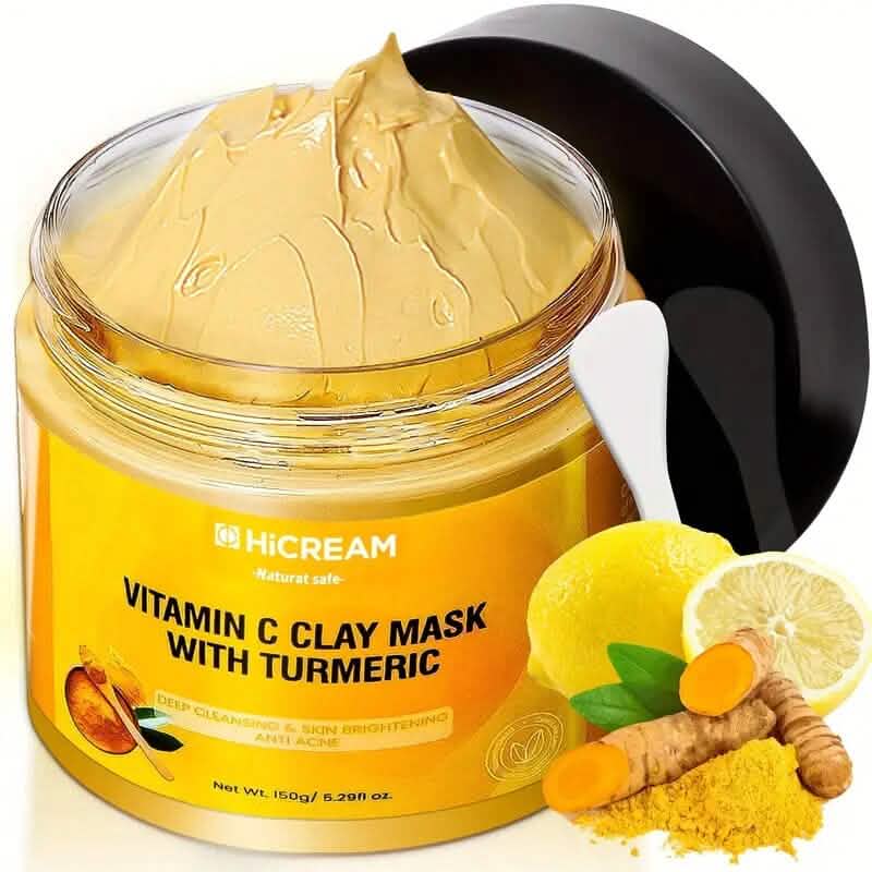 Turmeric Vitamin C Deep Cleaning Clay Facial Mask
