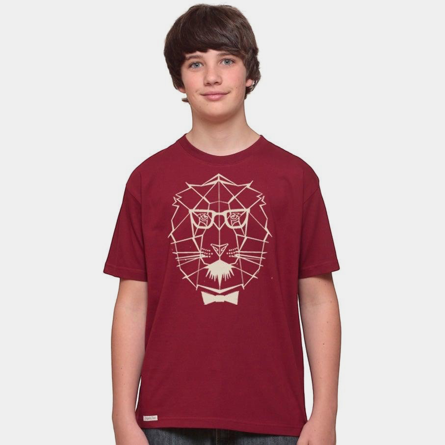 Camiseta de León Geométrico para Niños