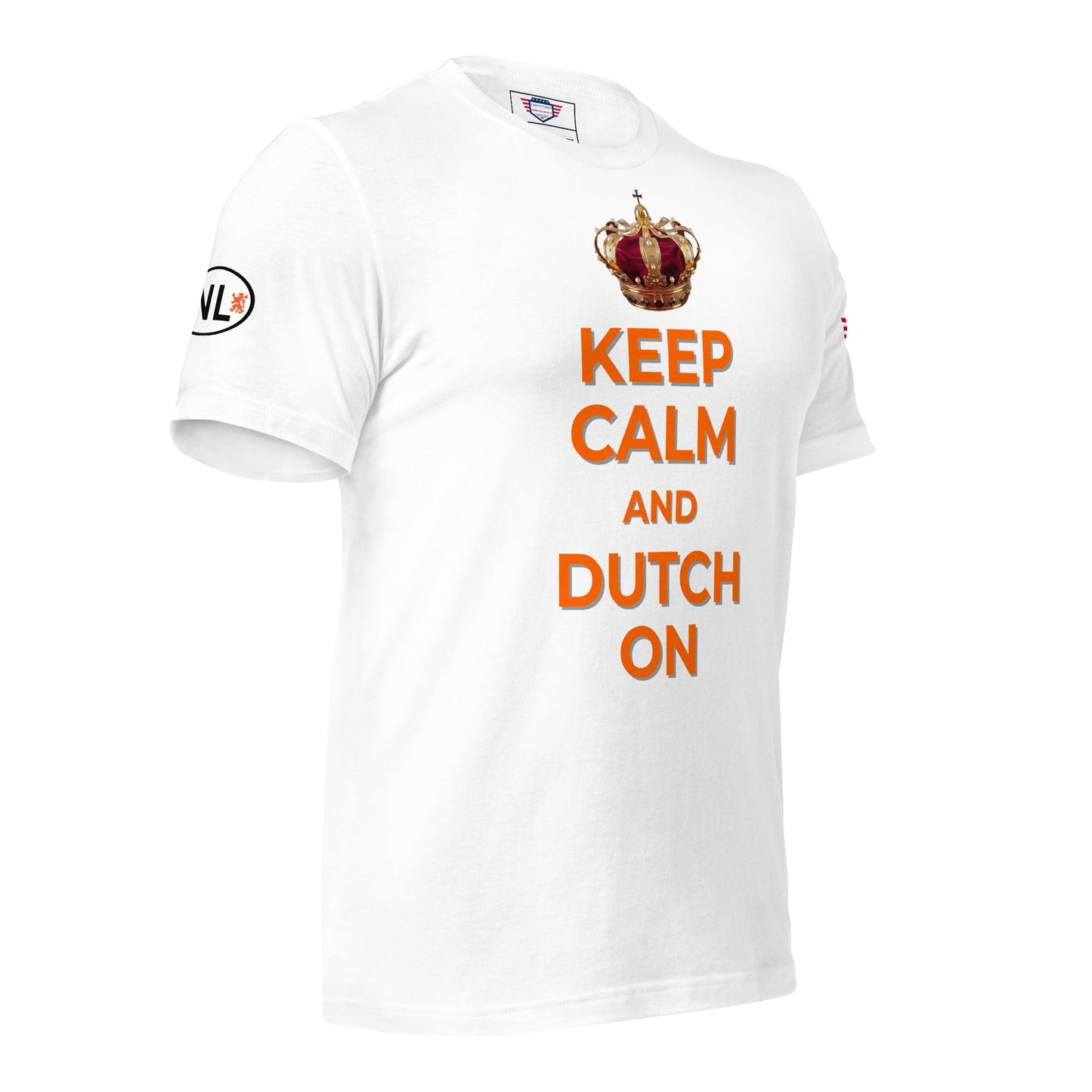 Keep Calm and Dutch on - Unisex t-shirt