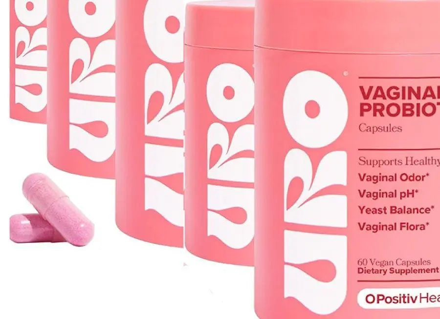 URO Vaginal Vegan Probiotic for Women with Vaginal Health, Vaginal Odor, pH & Yeast Balance Support Capsules - 60ct