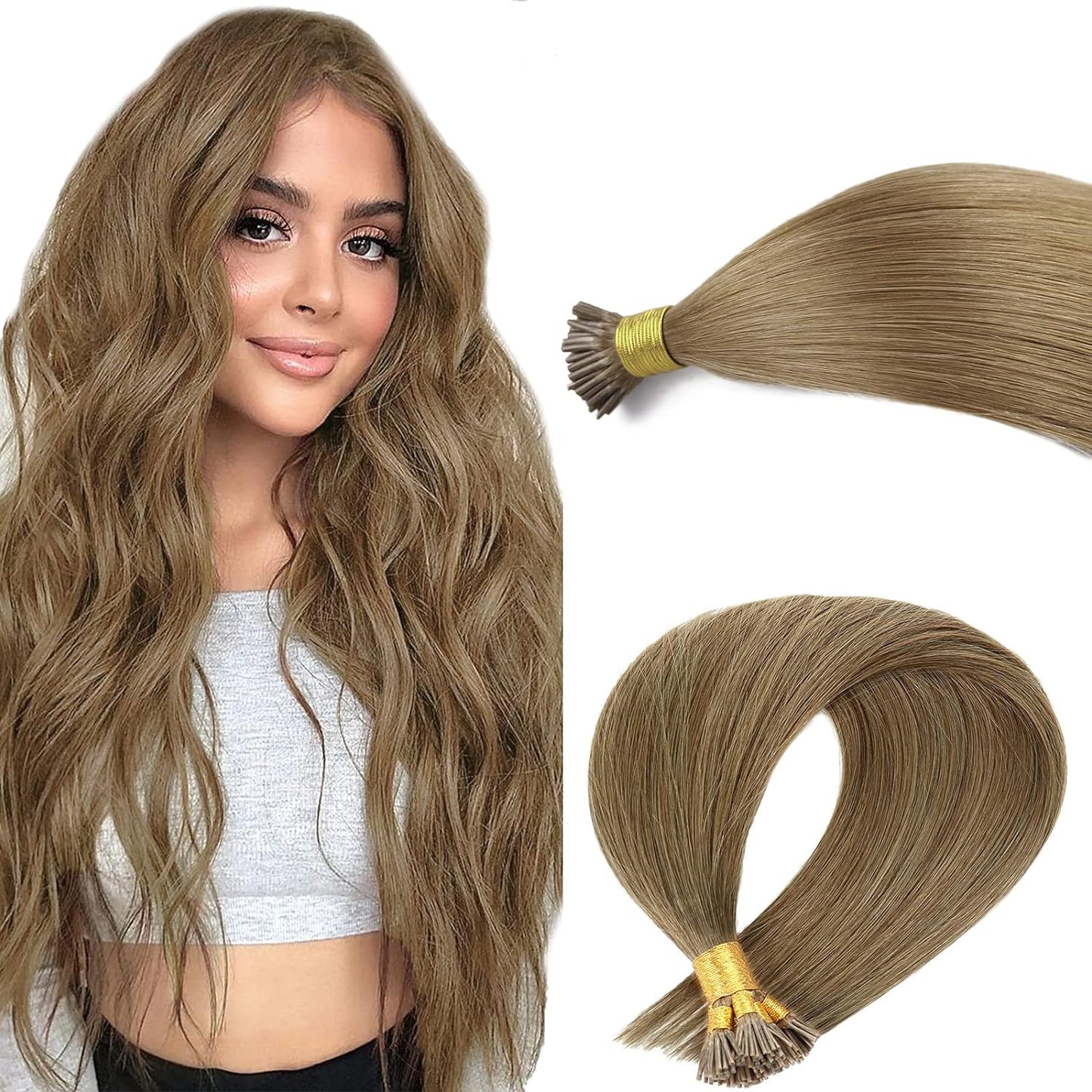 VIP Extensions I-Tip System Straight 18" (100 Grams) Hair