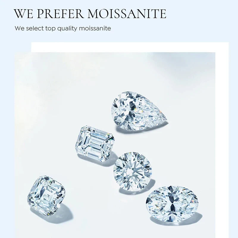 Round Moissanite Hoop Earrings in Sterling Silver, Silver-Tone Finish