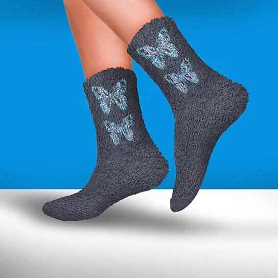 Women's Ultra-Plush Cozy Warm Fuzzy Fluffy Crew Socks