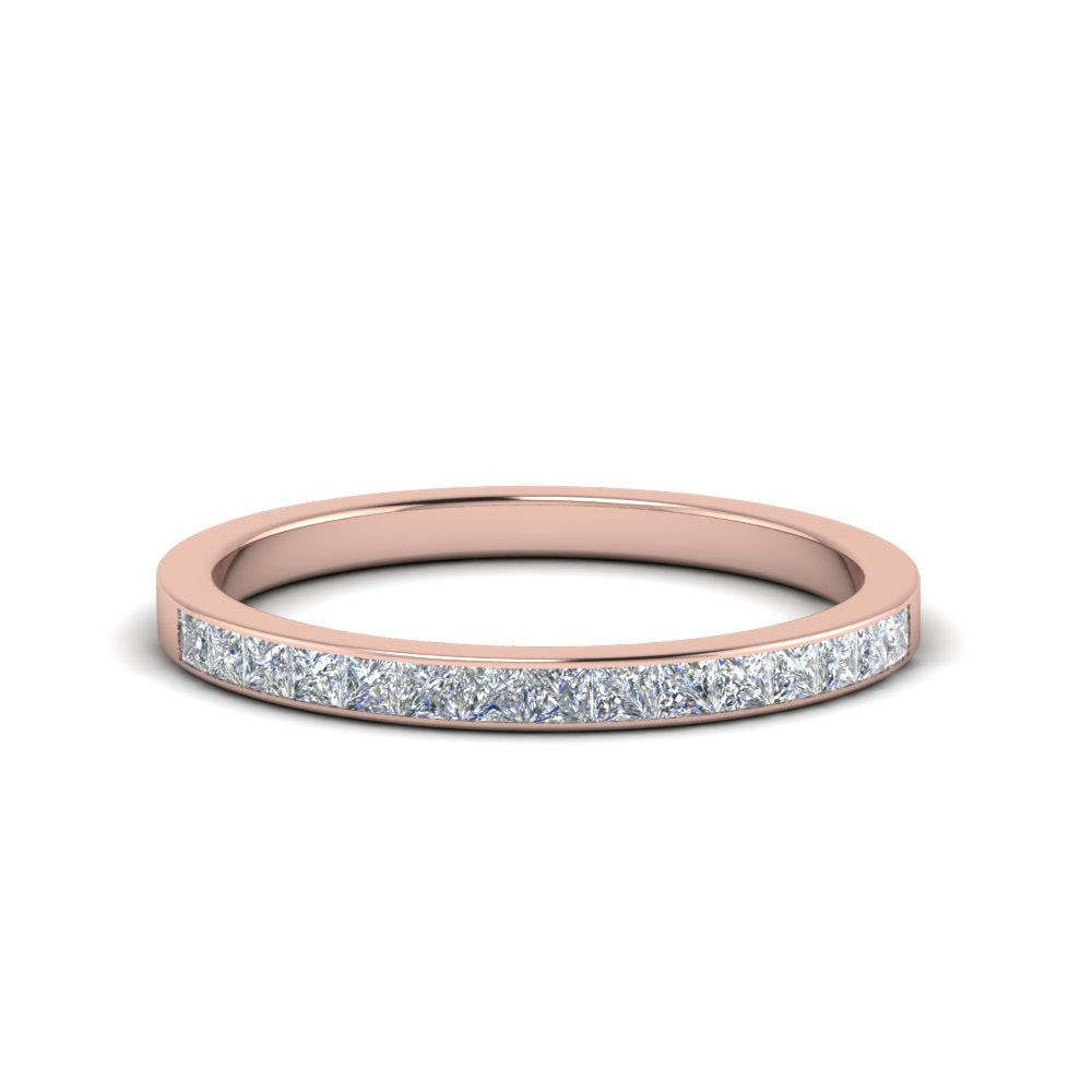 0.25 Ct. Princess Channel Wedding Band
