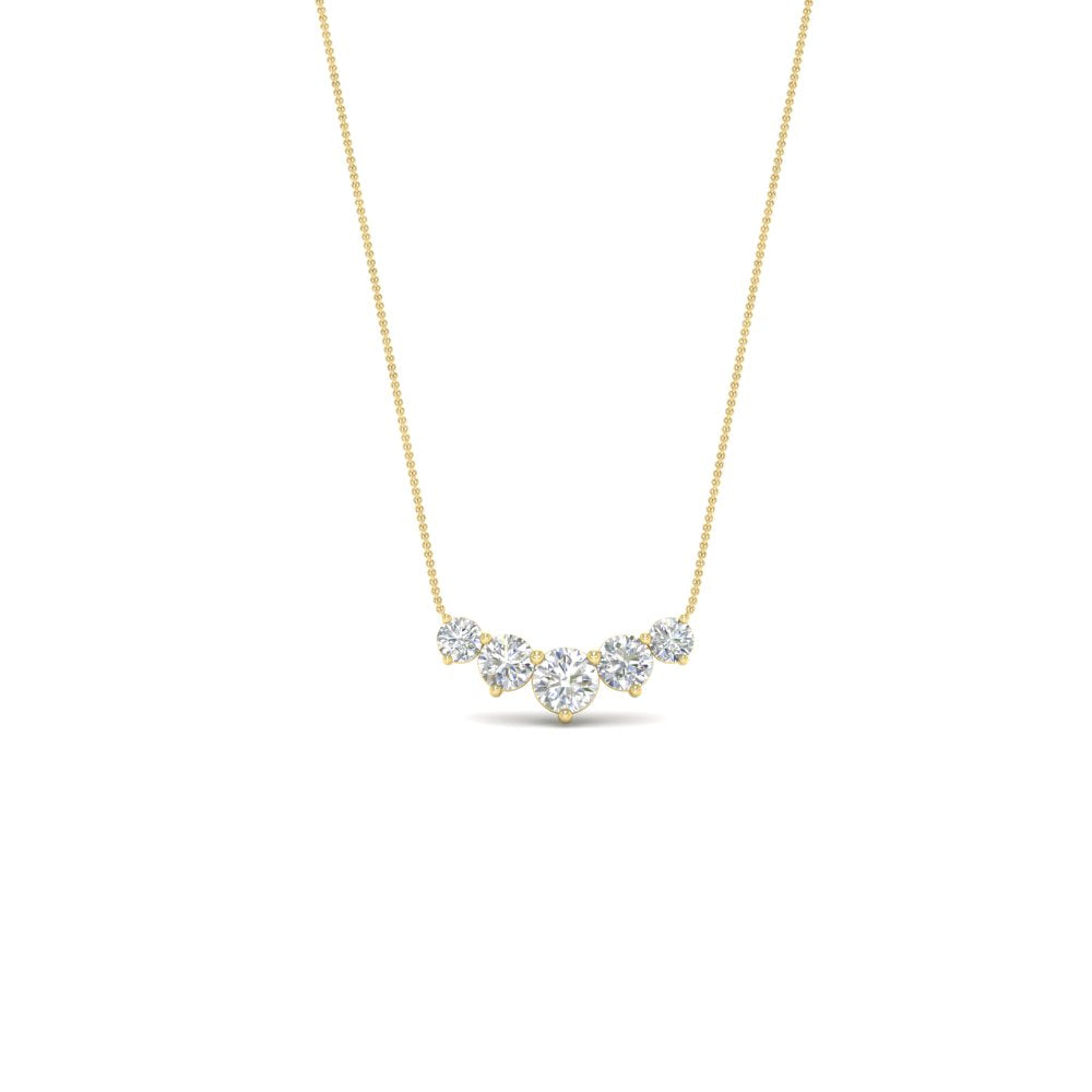 0.75 Carat Graduating Round Diamond Pendant