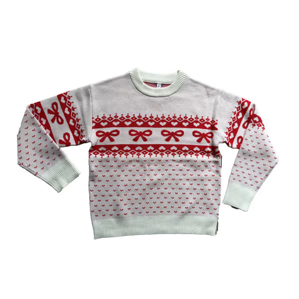 Tweenstyle By Stoopher - Fairisle Bow Crewneck Sweater