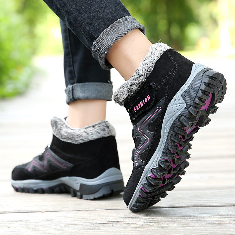 Outdoor Cotton-Padded Mid-Top Sports Platforms