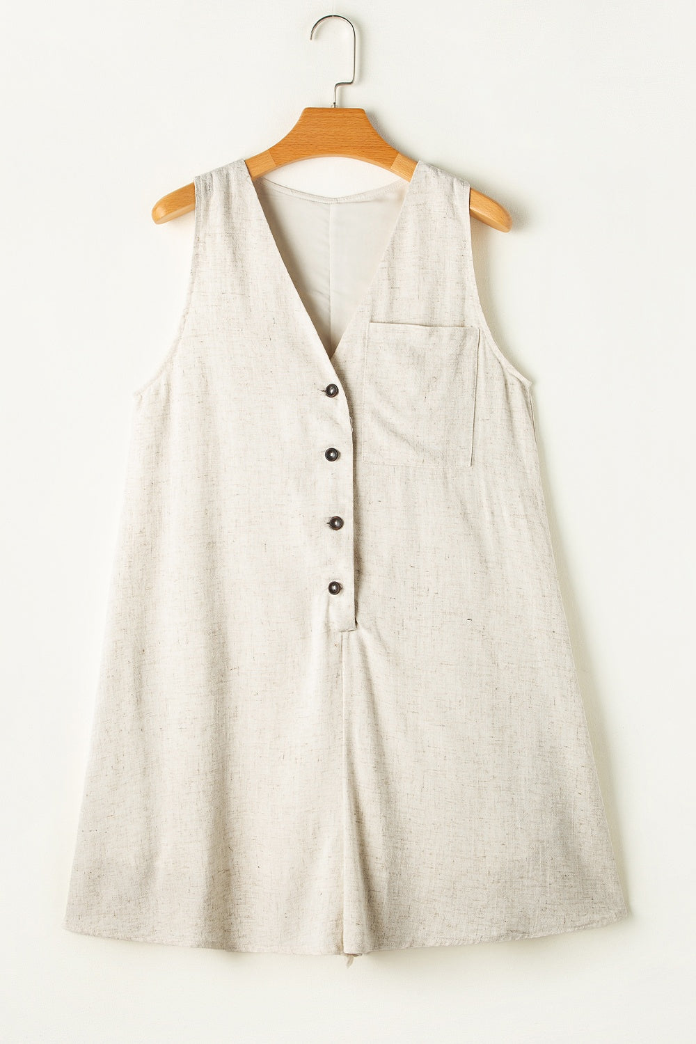 Romper sin mangas con cuello de pico