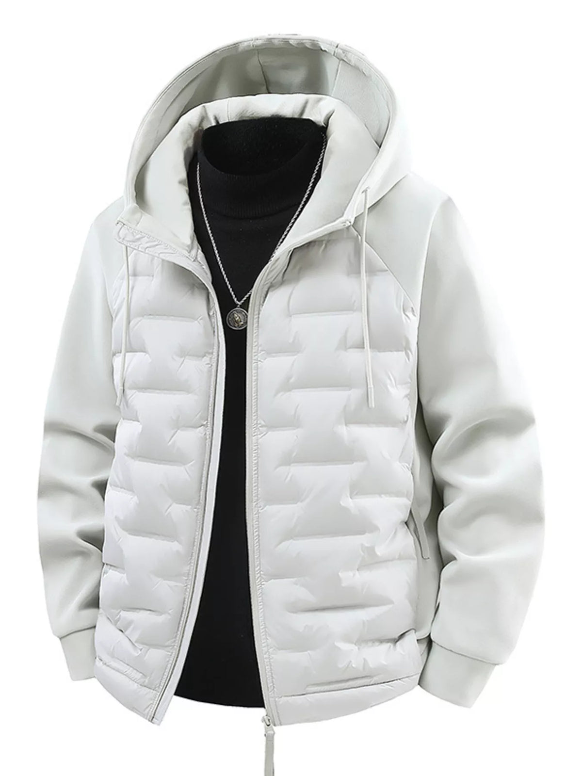 Men's Plus Size Hooded Padded Jacket