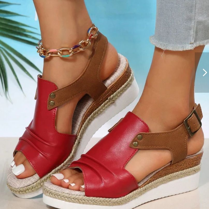 Women's Fish Mouth Wedge Sandals