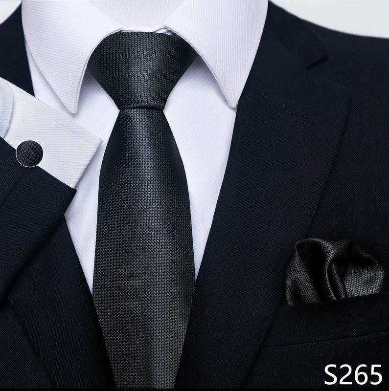 Men's Creative All-match Business Formal Wear Tie Scarf Cufflink Set