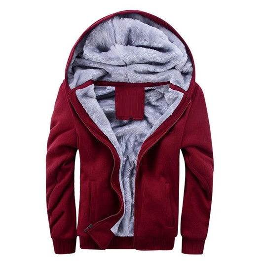 Sudadera con capucha de felpa deportiva para hombre