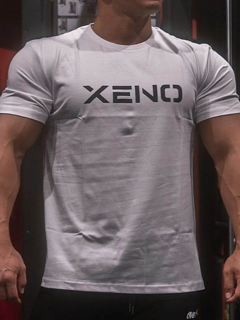 Camiseta de manga corta y cuello redondo de talla grande para hombre