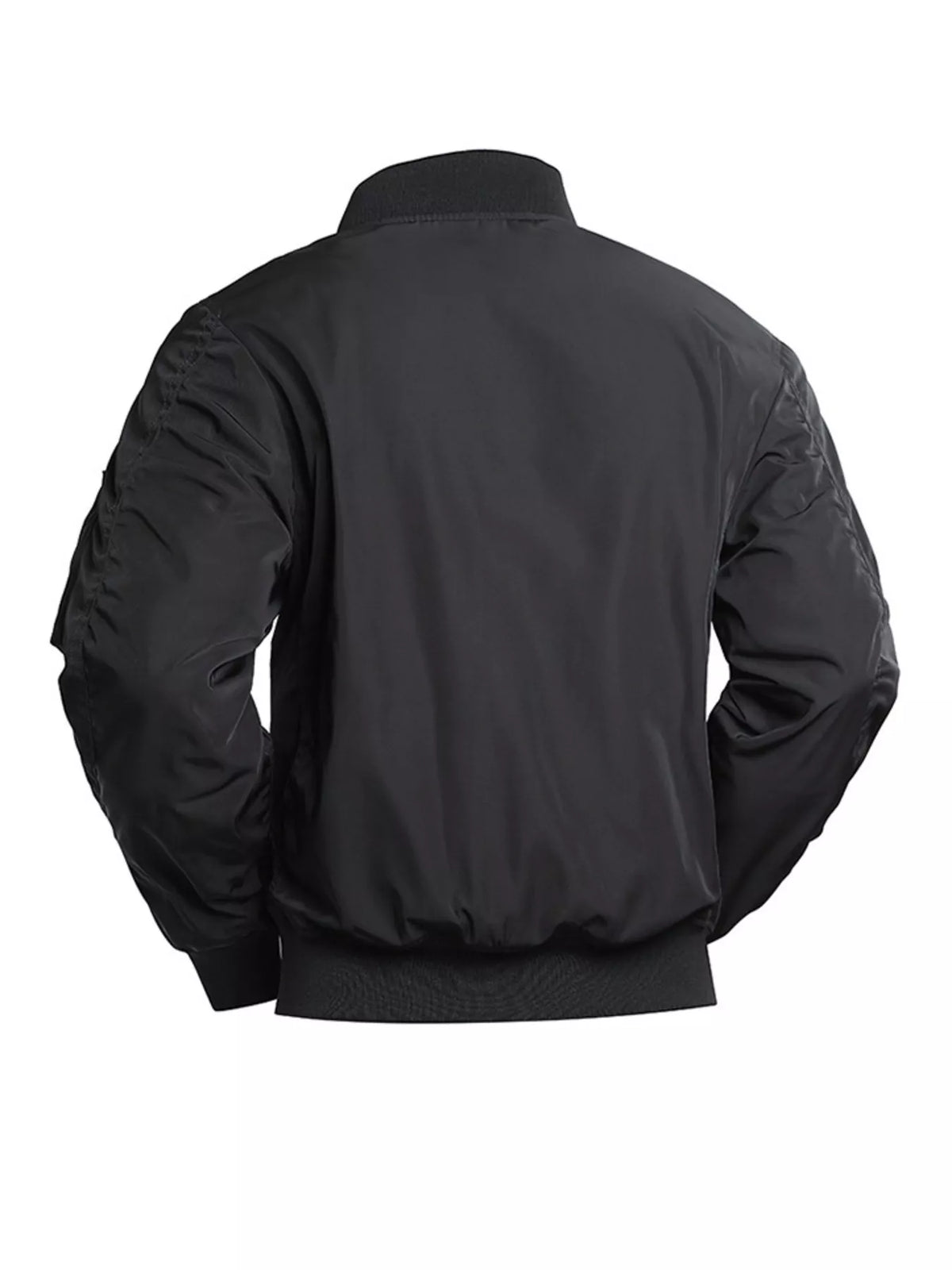 Men's Plus Size Zip Up Long Sleeve Jacket