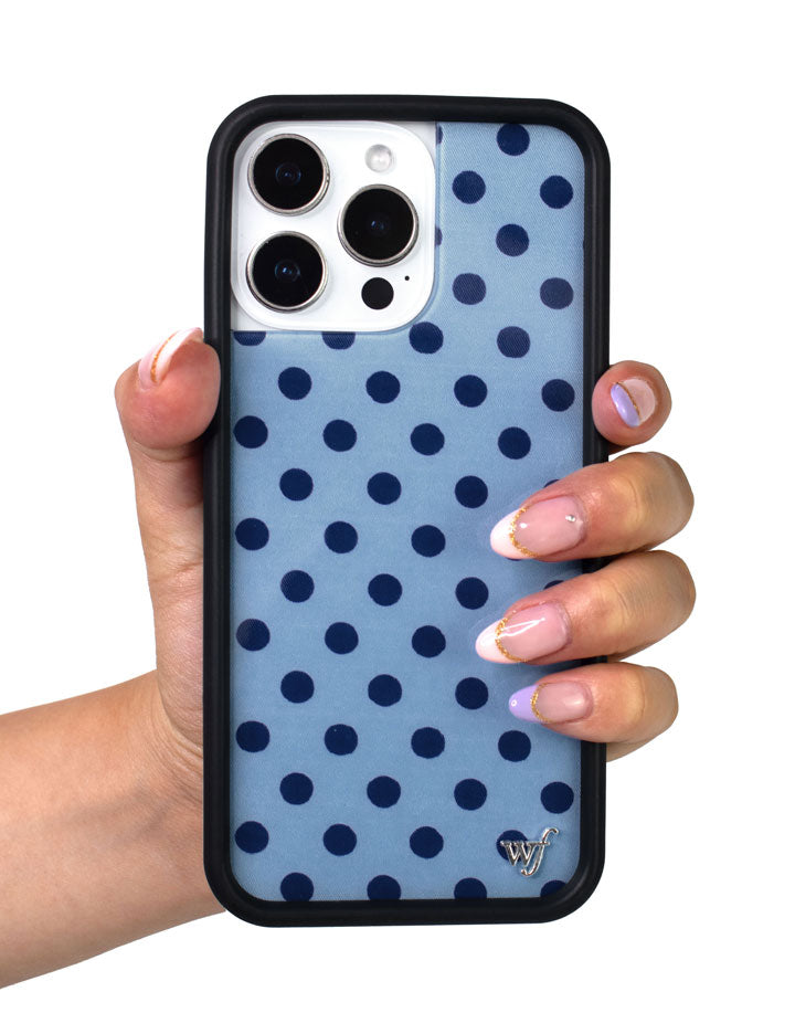 Polka Dot | Blue and Navy Blue iPhone Case