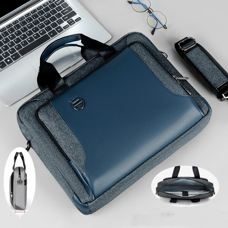 Laptop Bag Men's Handbag Briefcase Shockproof Pu Leather