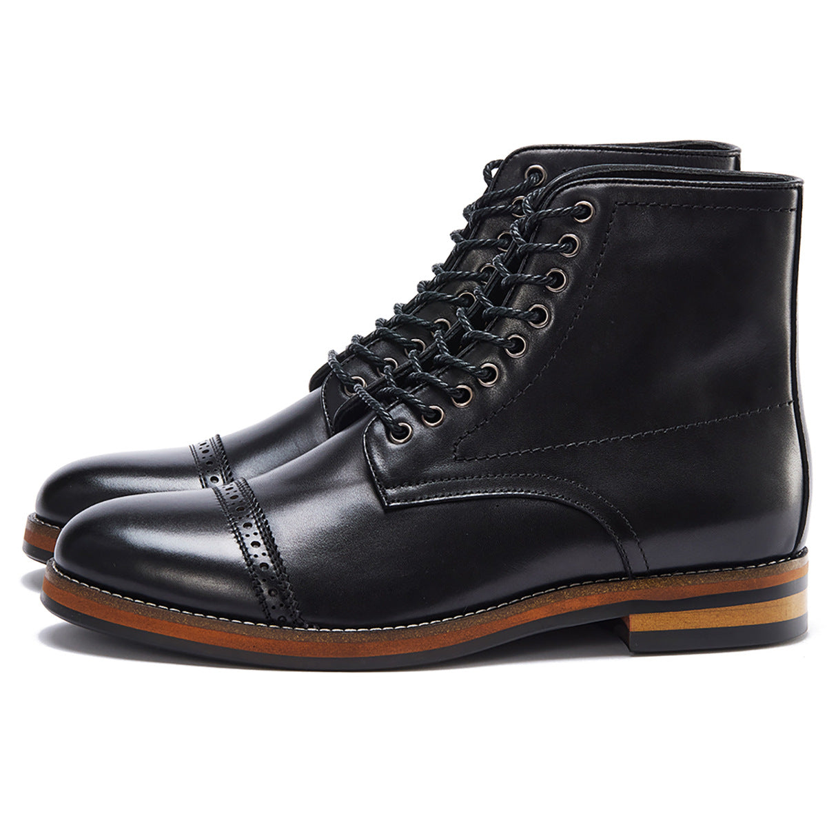 Brown High Street Mid-Top Martin Boots Men