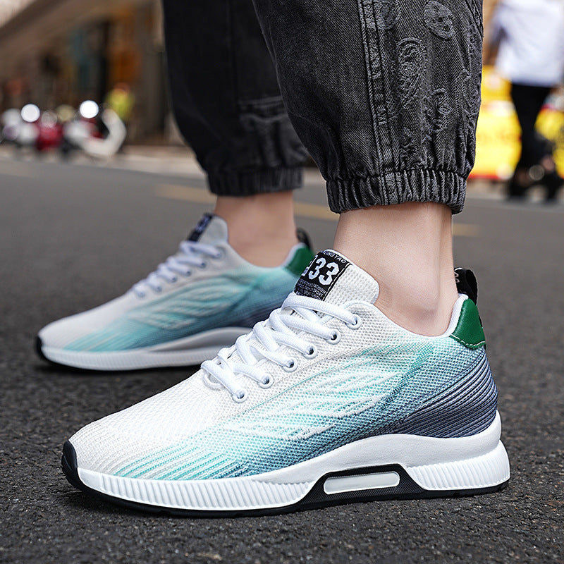 Men's Flyknit Breathable Height Increasing Sneakers