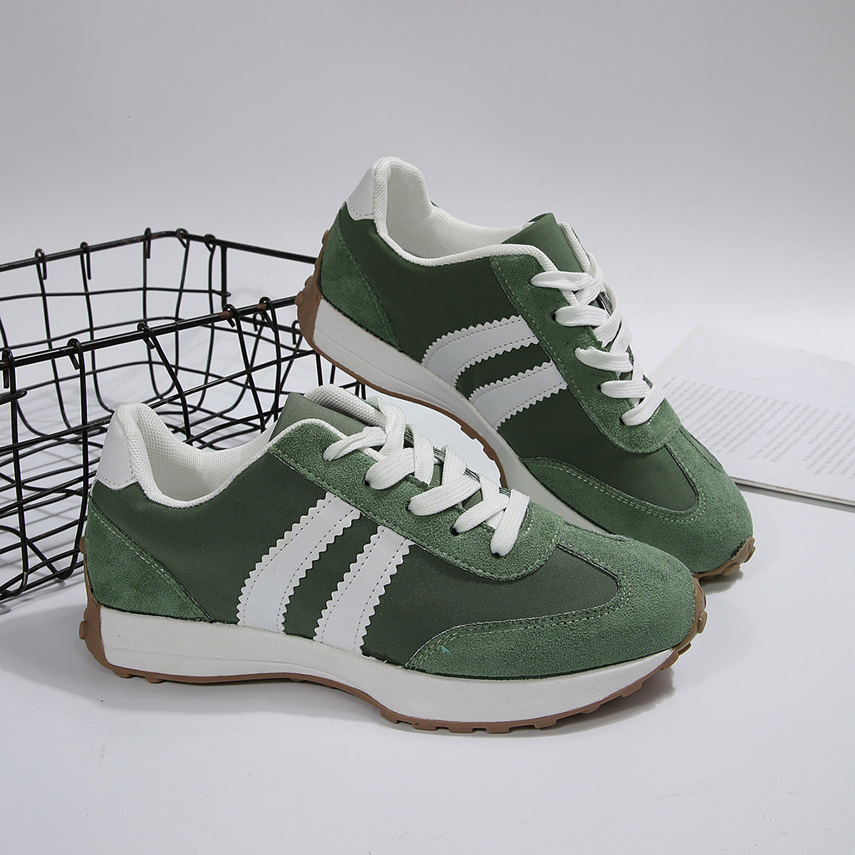 Women's Retro Chunky-soled Casual Sneakers