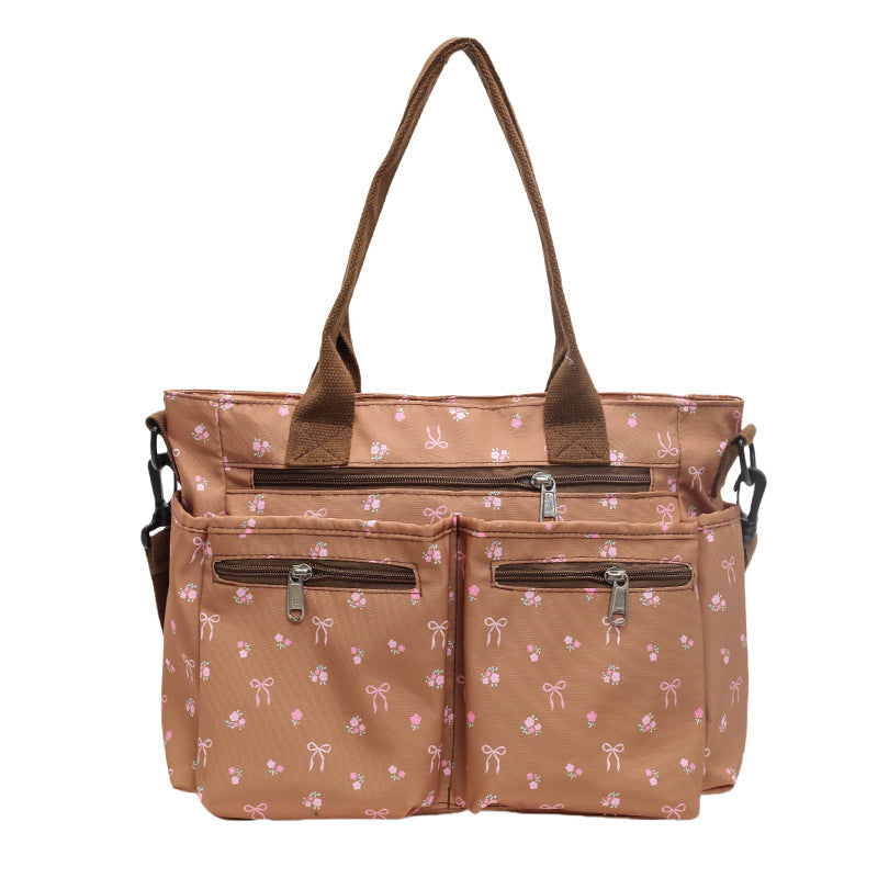 Women's Retro Printed Travel Tote Travel Bag