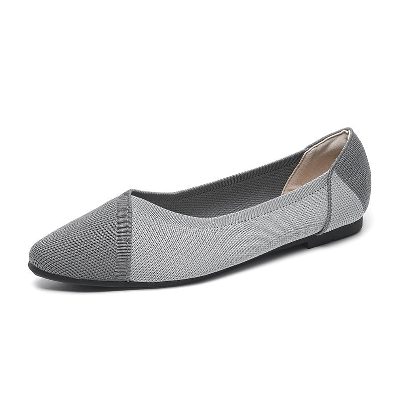 Women's Flying Woven Knitted Flats