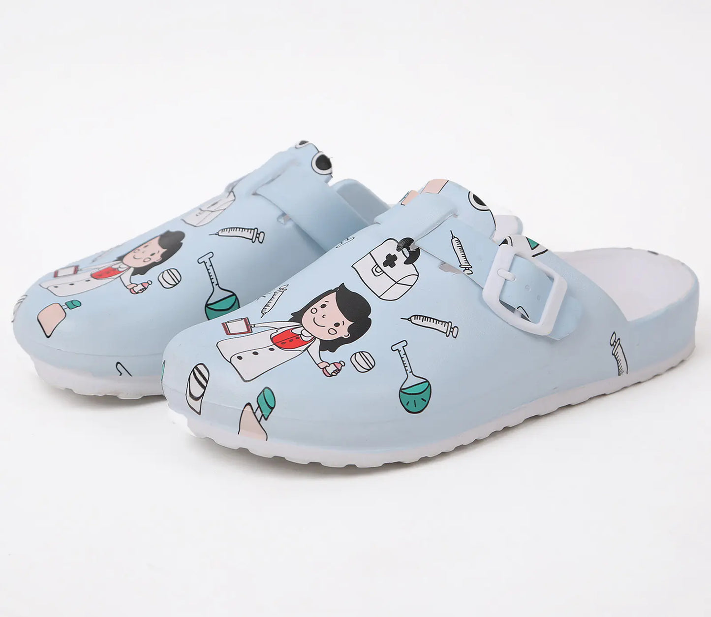 Zapatos de enfermera de dibujos animados para mujer