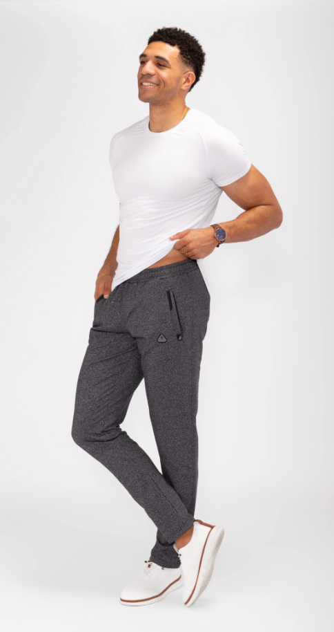 Pantalones de chándal deportivos de comodidad diaria - Ajuste cónico (talla alta)