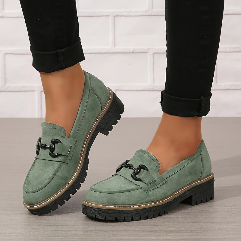 Mocasines Horsebit para mujer – Mocasines planos elegantes para el trabajo y uso casual
