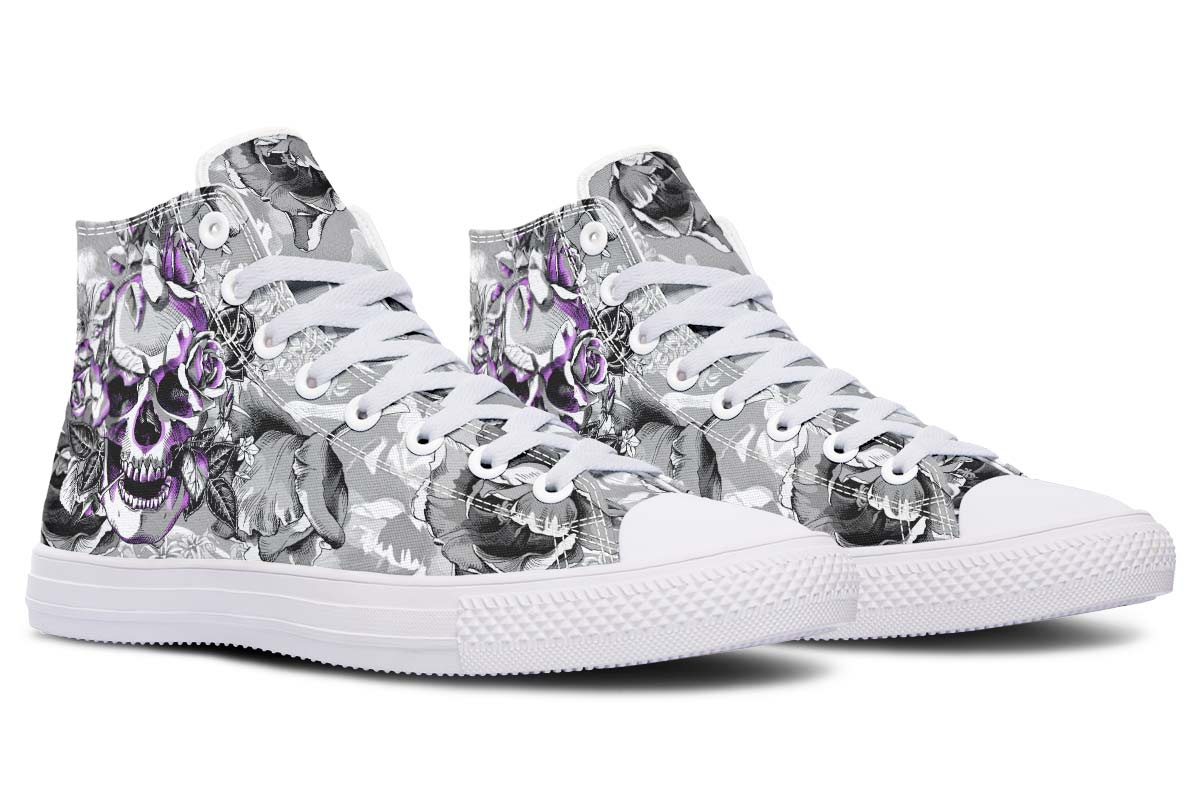 Printed Couple High Top Canvas Shoes