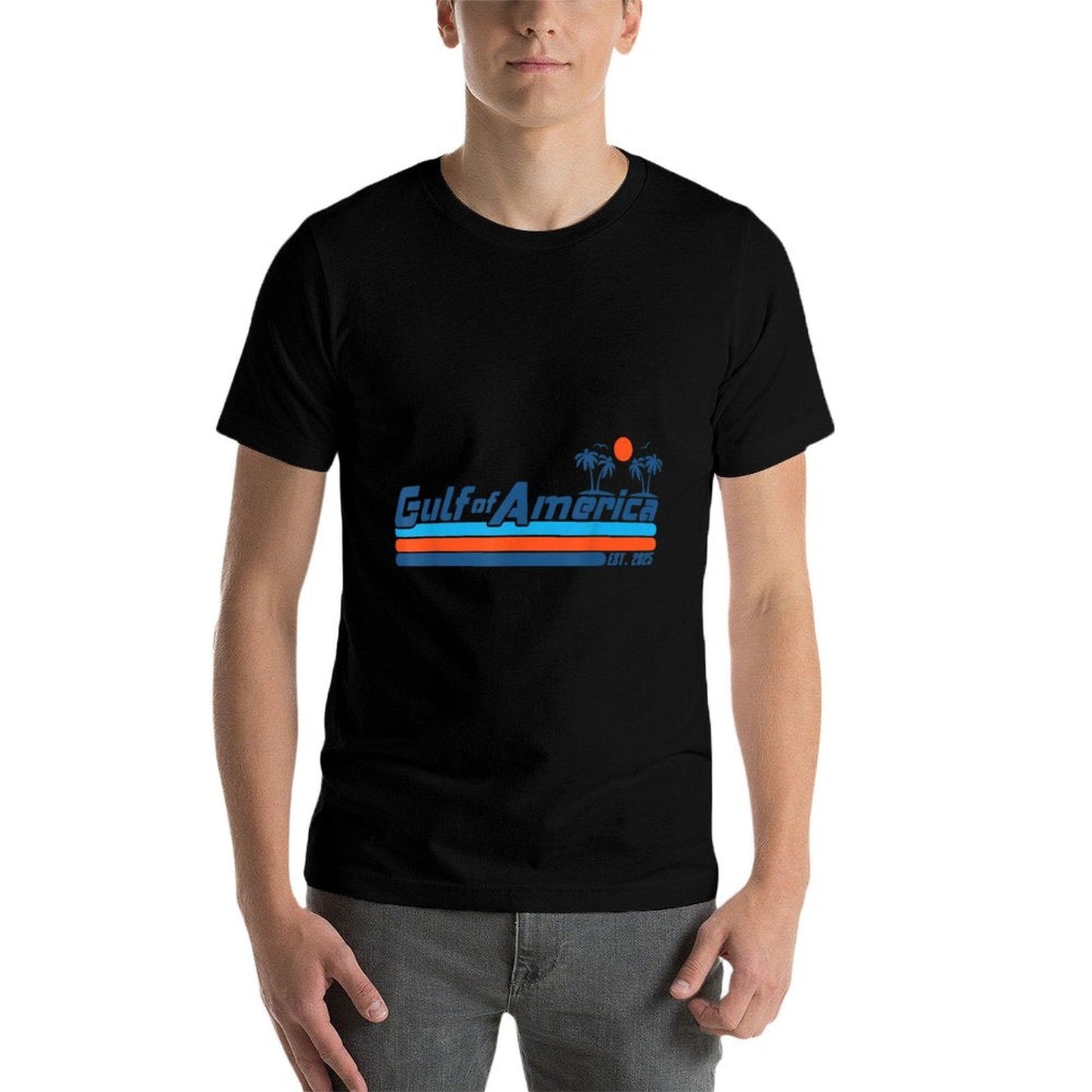Gulf of USA America Est 2025 Retro Vintage Beach Mens Women Comfortable T-Shirt