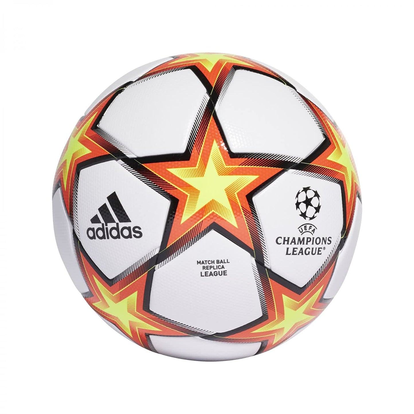 adidas Unisexs FIN21 LGE Soccer Ball White/Solar Red/Solar Yellow/Black 5