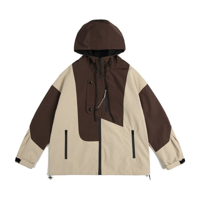 Harajuku Women's Overcoats - Chic Contrast Jackets
