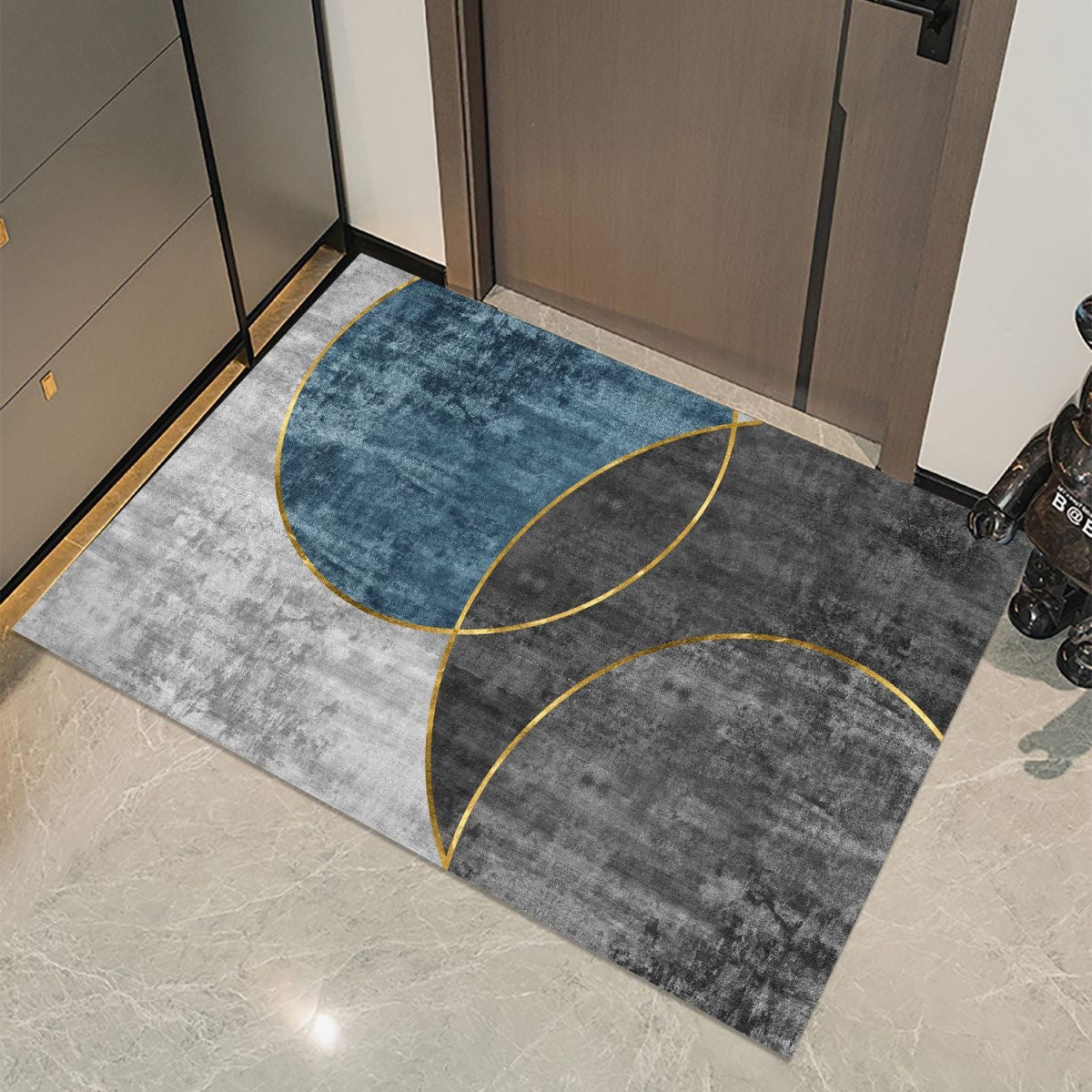 Simple Modern Entryway Doormat Classic Minimalist Oil-Absorbing Rug