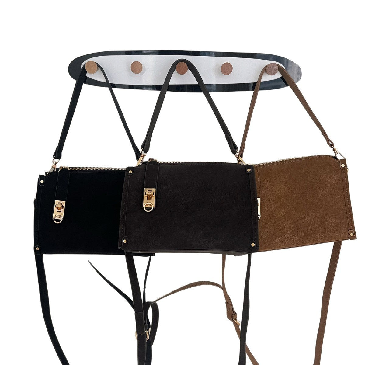 Casual Fashion Womens Handheld Zipper Shoulder Bag