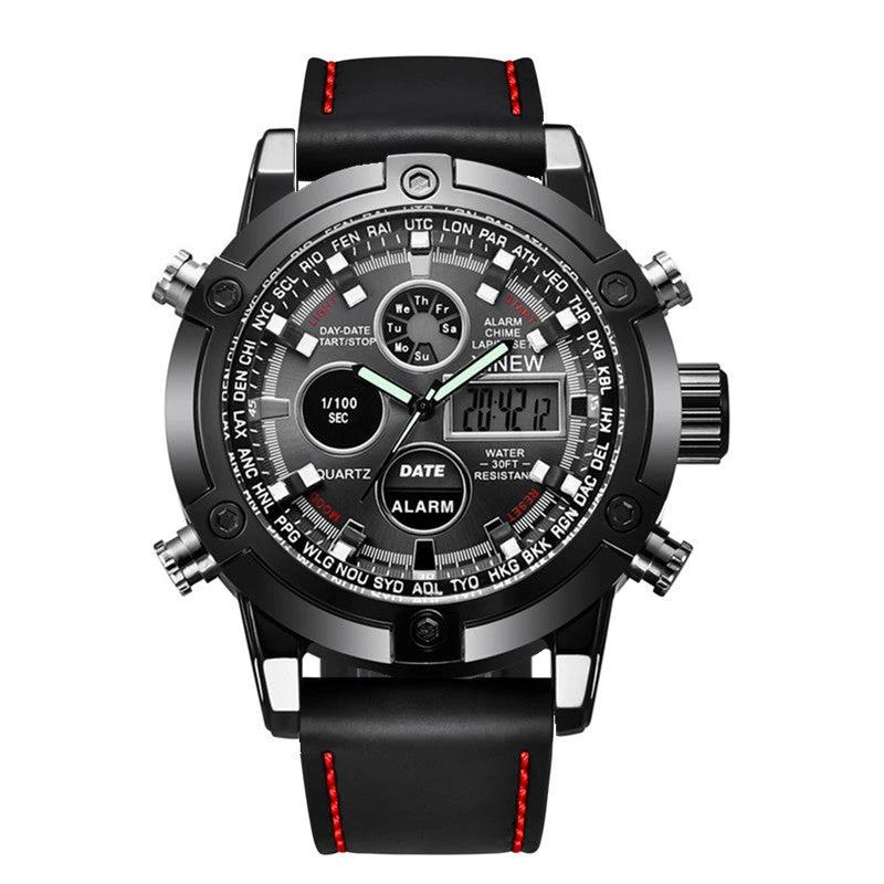 Men's Fashion Belt Multi-functional Watch